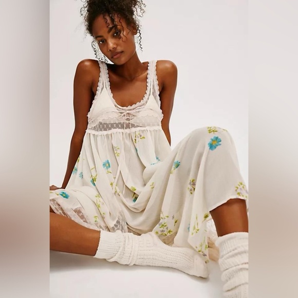 Free People Intimately Making Moves Midi in Tea Combo sz XL $128R EUC - Picture 3 of 9